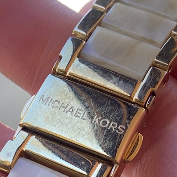 MICHAEL KORS MK PARKER 5632 BLOND TORTOISE WRIST QUARTZ BRACELET WATCH - Picture 10 of 14